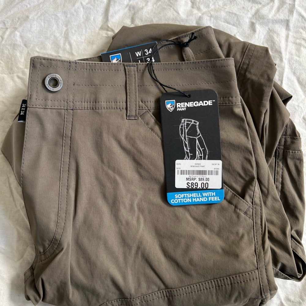 Men's Kuhl Softshell Pants - Gray